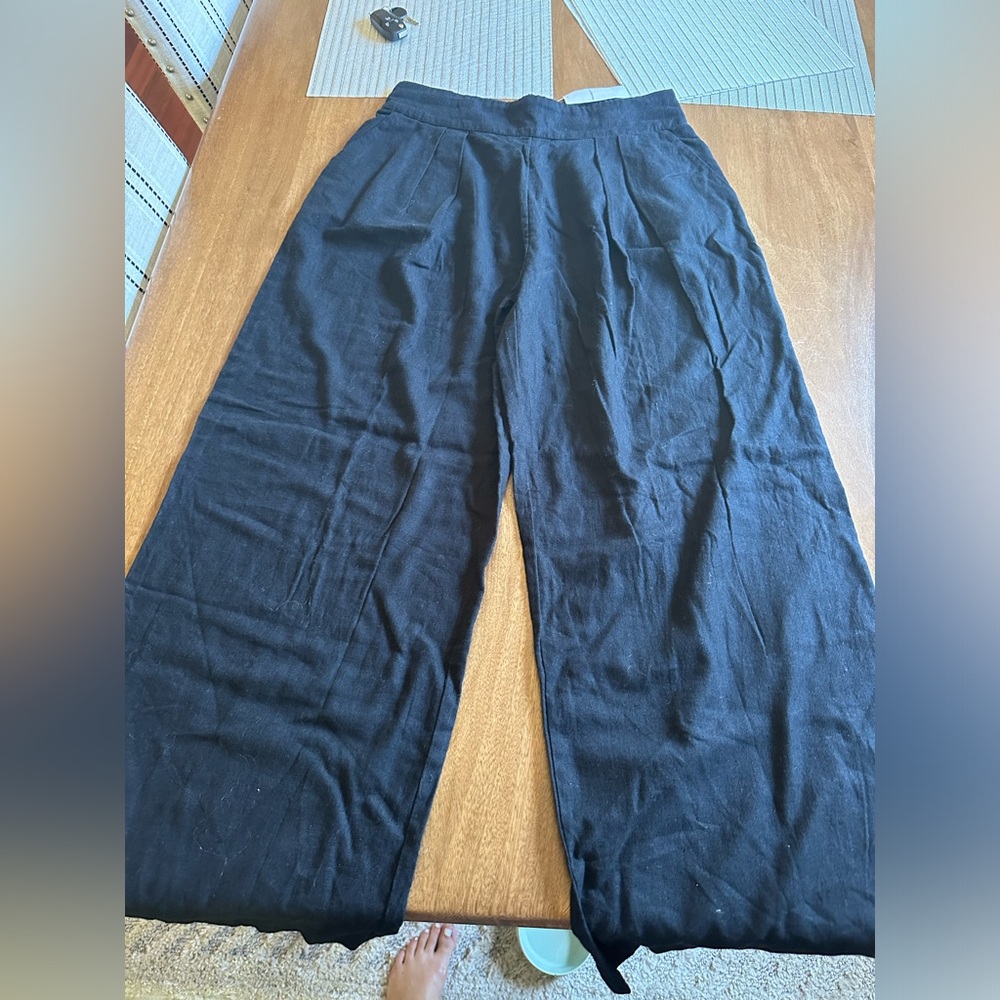 Abercrombie Linen Blend Pull On Pant